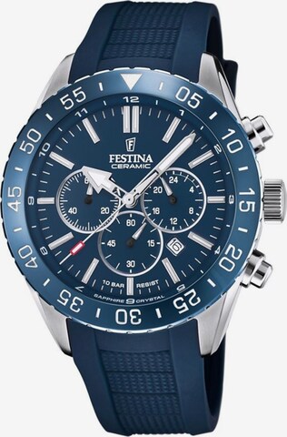 FESTINA Analoguhr in Blau: Vorderseite