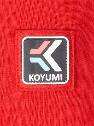 Koyumi Sweatshirt 'Oversize Hoodie mit hohem Kragen – Schwerer 3-Faden Stoff - Break your Neck' in Red