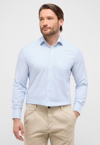 ETERNA Comfort fit Overhemd in Groen: voorkant