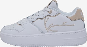 Sneaker bassa di Karl Kani in bianco: frontale