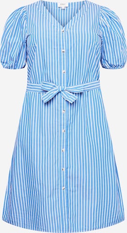ONLY Curve Košilové šaty 'EILEEN' – modrá: přední strana