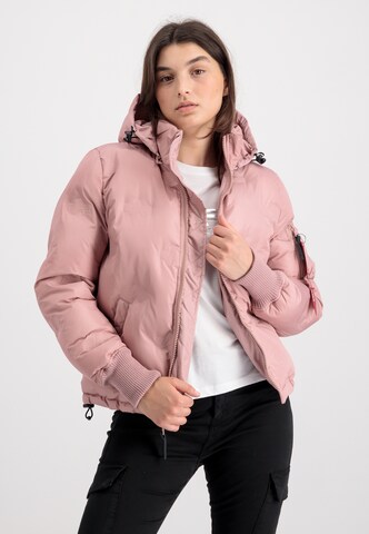 Giacca invernale di ALPHA INDUSTRIES in rosa: frontale