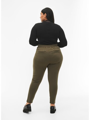 Zizzi Slim fit Trousers 'Jmaddie' in Green