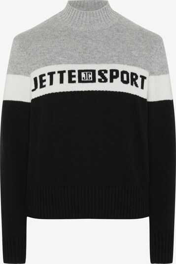 Jette Sport Pullover in graumeliert / schwarz / weiß, Produktansicht