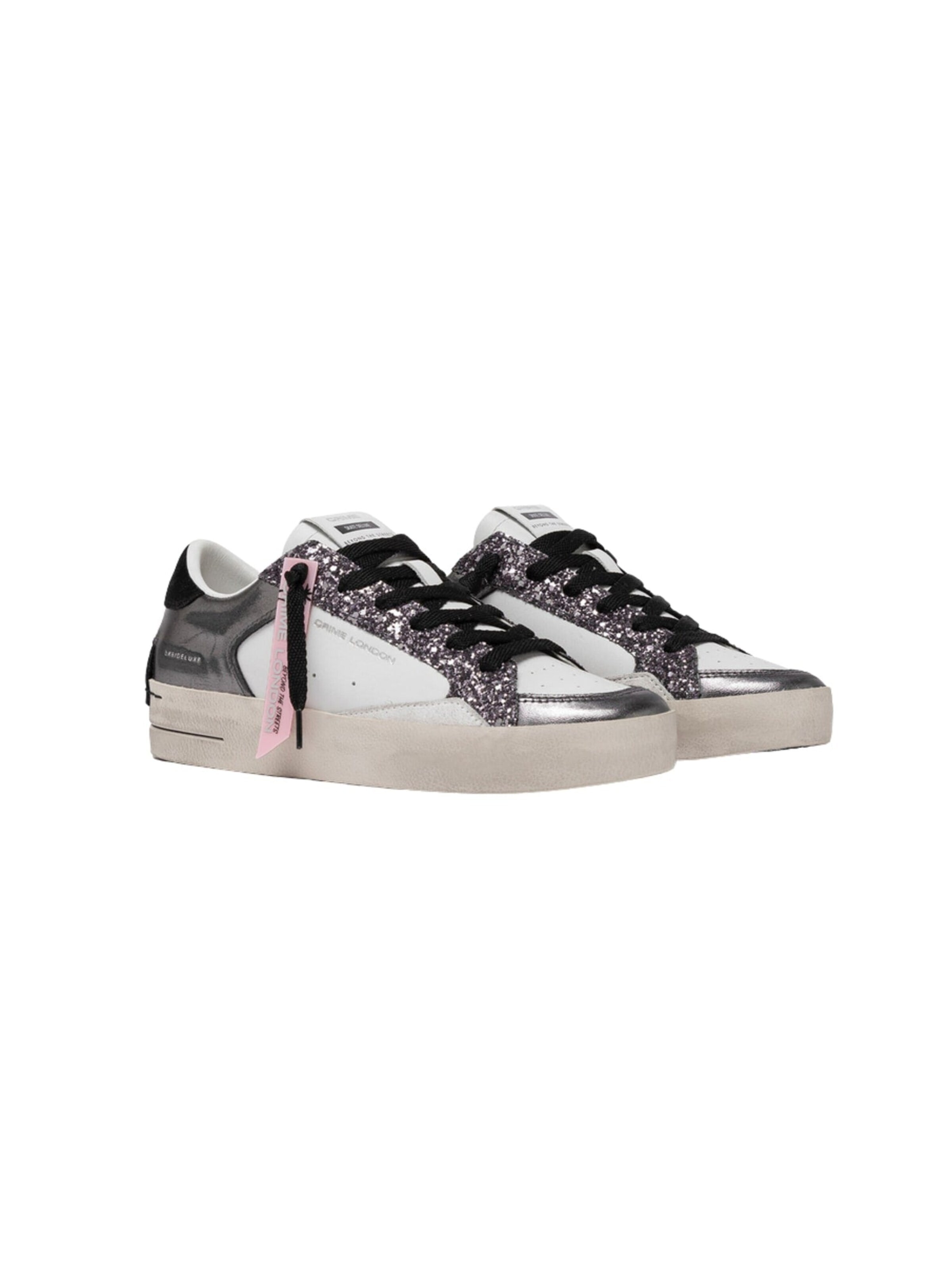 Crime London Sneakers laag 'SK8 Deluxe To The Moon' in Wit