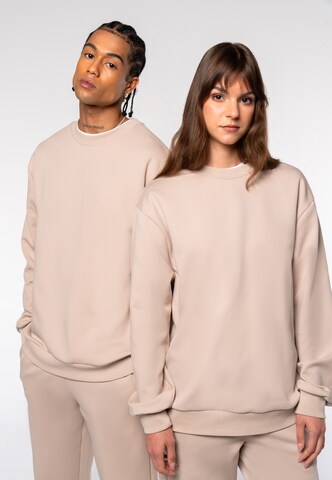 Sweat-shirt 'City' Eoselio en beige : devant
