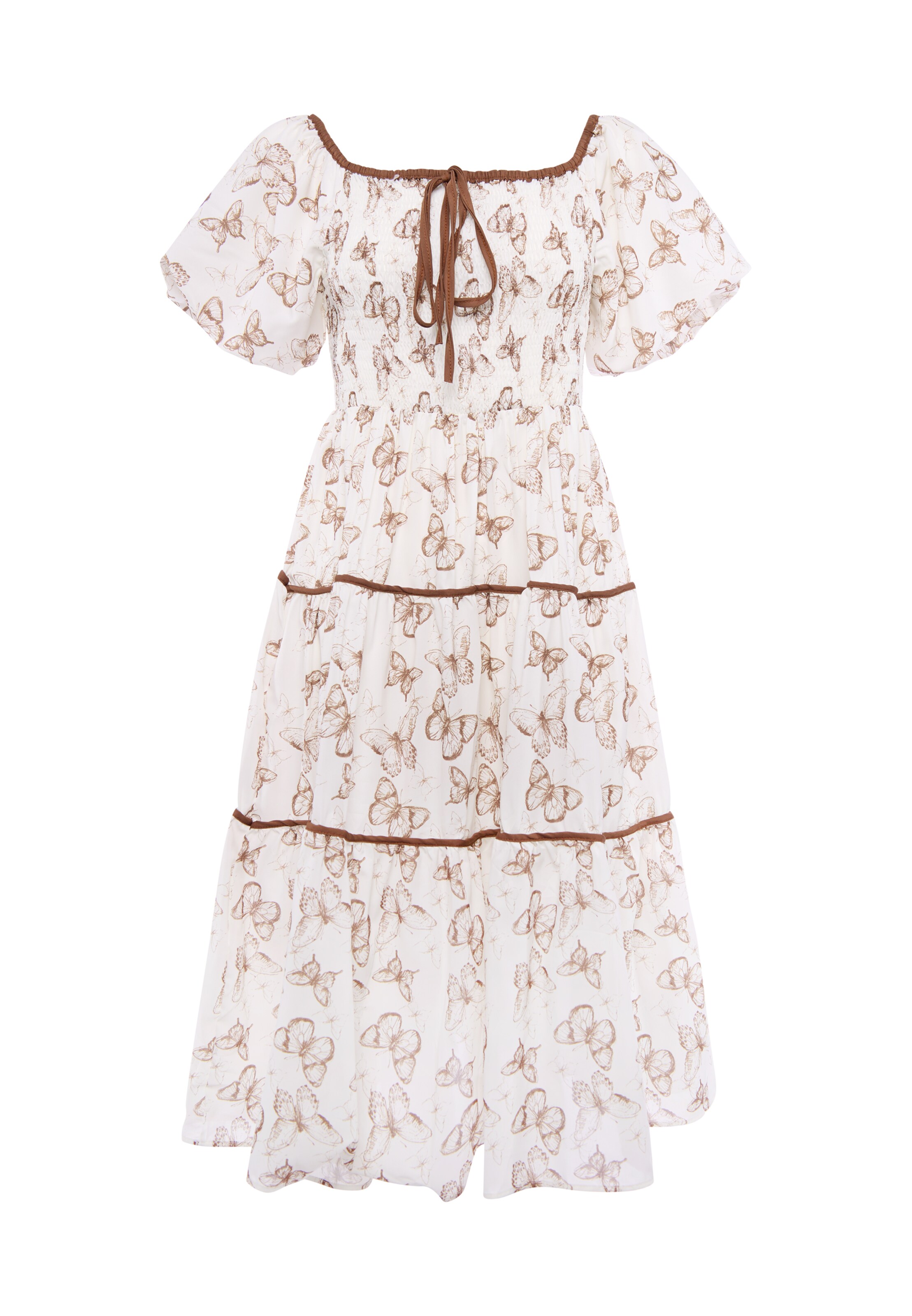 faina Dress in White: front