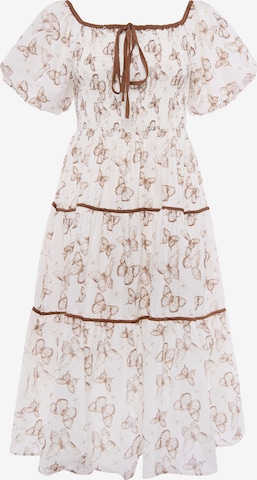 faina - Vestido em branco: frente