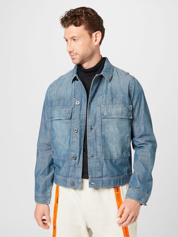 Veste mi-saison G-Star RAW en bleu : devant