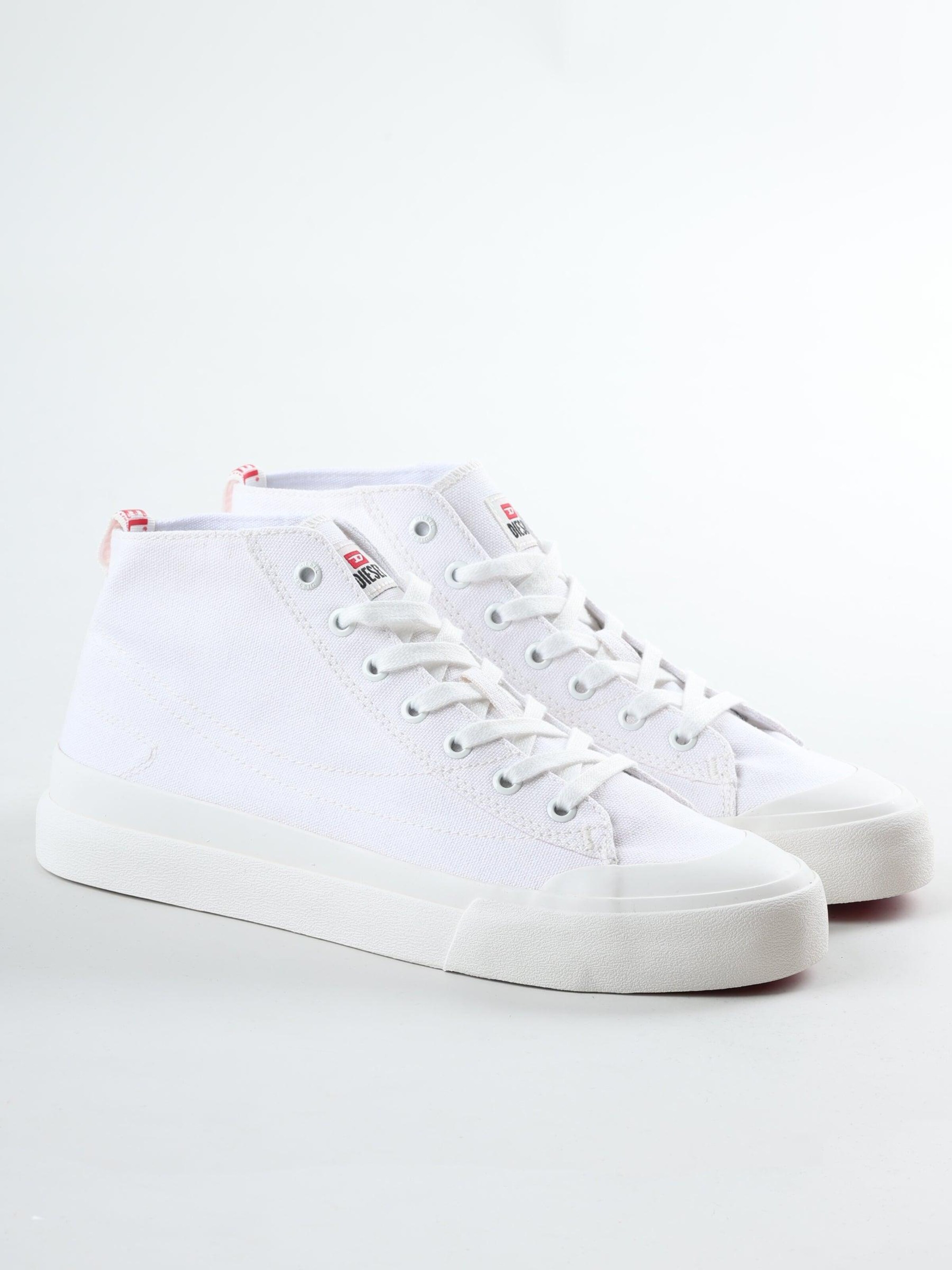 DIESEL - Sapatilhas baixas 'S-ATHOS MID' em branco