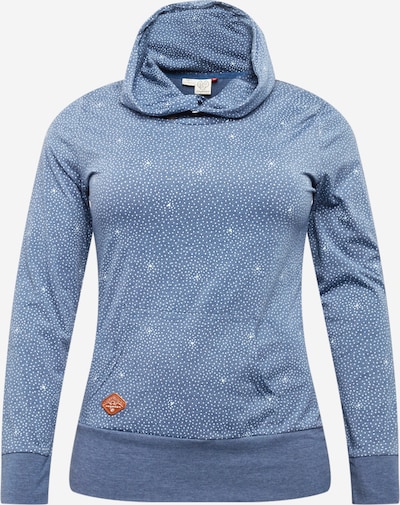 Ragwear Plus Sweat-shirt 'Chelsea Dots' en indigo / blanc, Vue avec produit