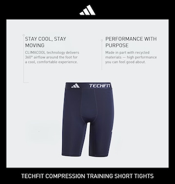 ADIDAS PERFORMANCE Skinny Sportsbukser i blå