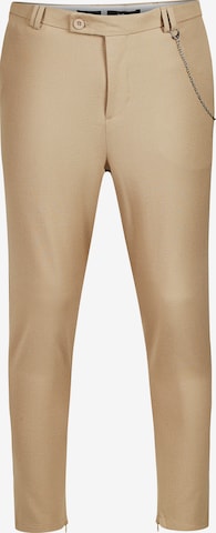 behype Chino Pants 'B-KAY' in Beige: front