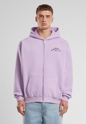 Veste de survêtement Karl Kani en violet : devant
