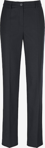 Fadenmeister Berlin Regular Pleated Pants in Blue: front