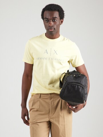 ARMANI EXCHANGE Μπλουζάκι '8NZTCJ' σε κίτρινο: μπροστά