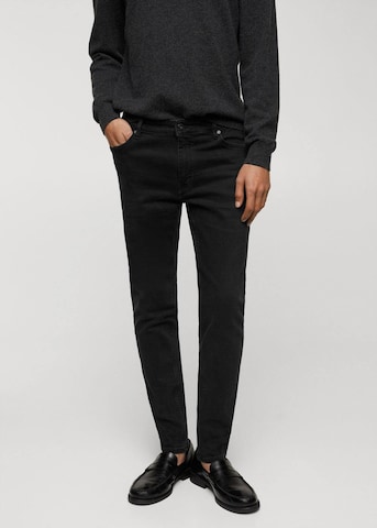 MANGO MAN Skinny Jeans 'JUDE' in Grijs: voorkant