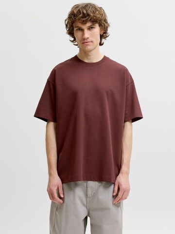 T-Shirt 'JJEBarron' JACK & JONES en marron : devant