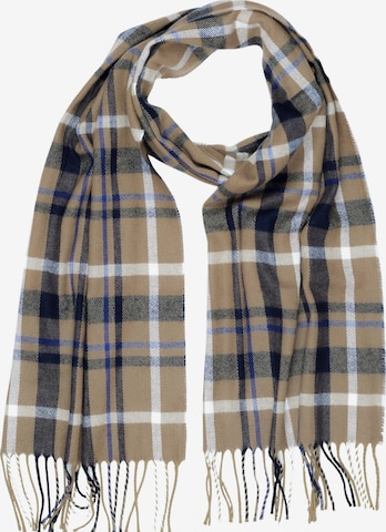 COLLEZIONE ALESSANDRO Scarf 'ItaloScot' in Brown: front