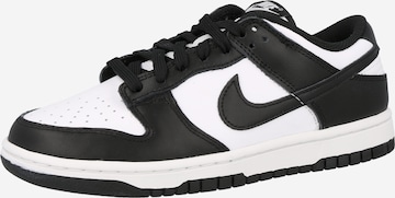 Sneaker bassa 'Dunk' di Nike Sportswear in bianco: frontale