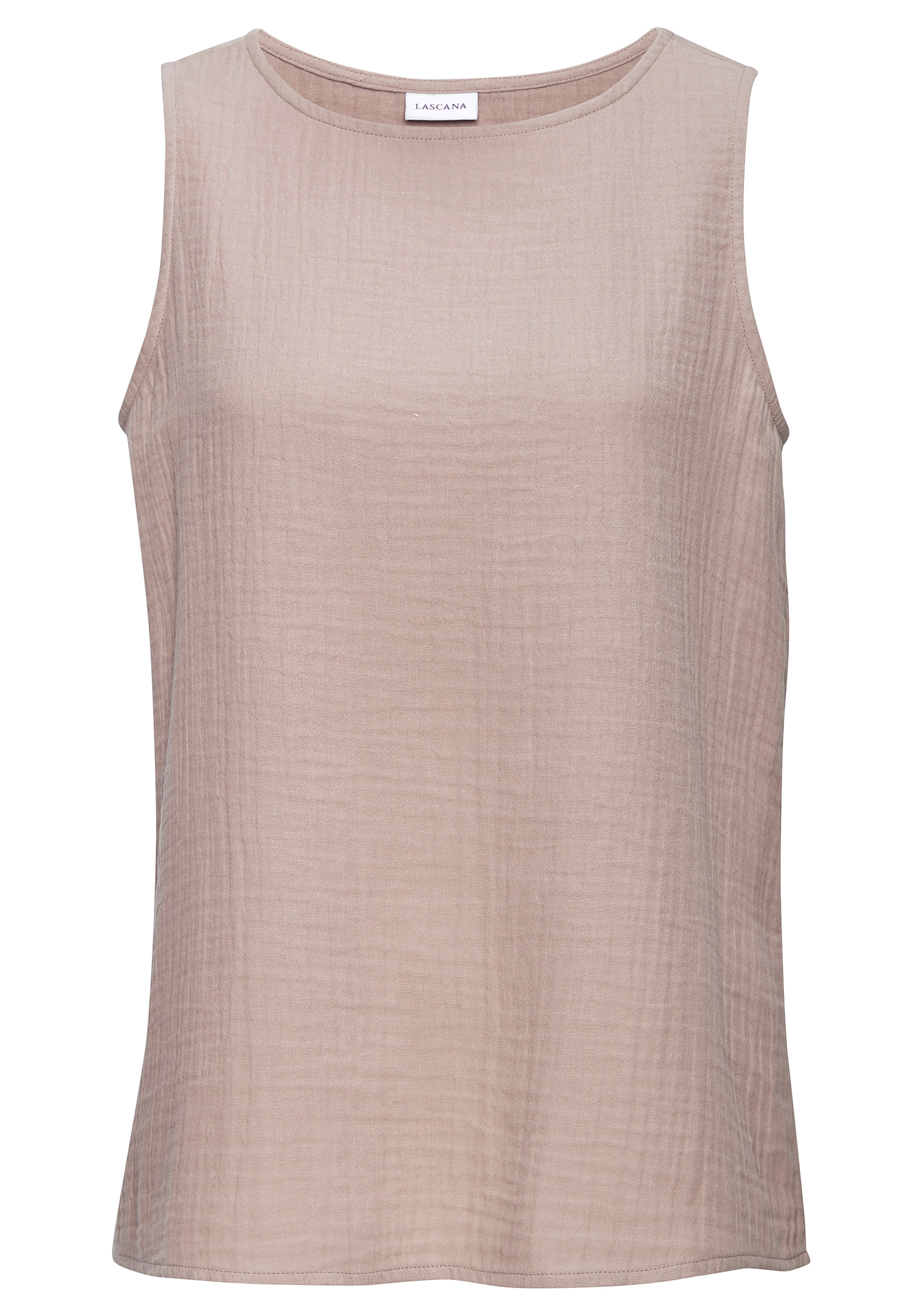 BEACH TIME Shirt in Braun: Vorderseite