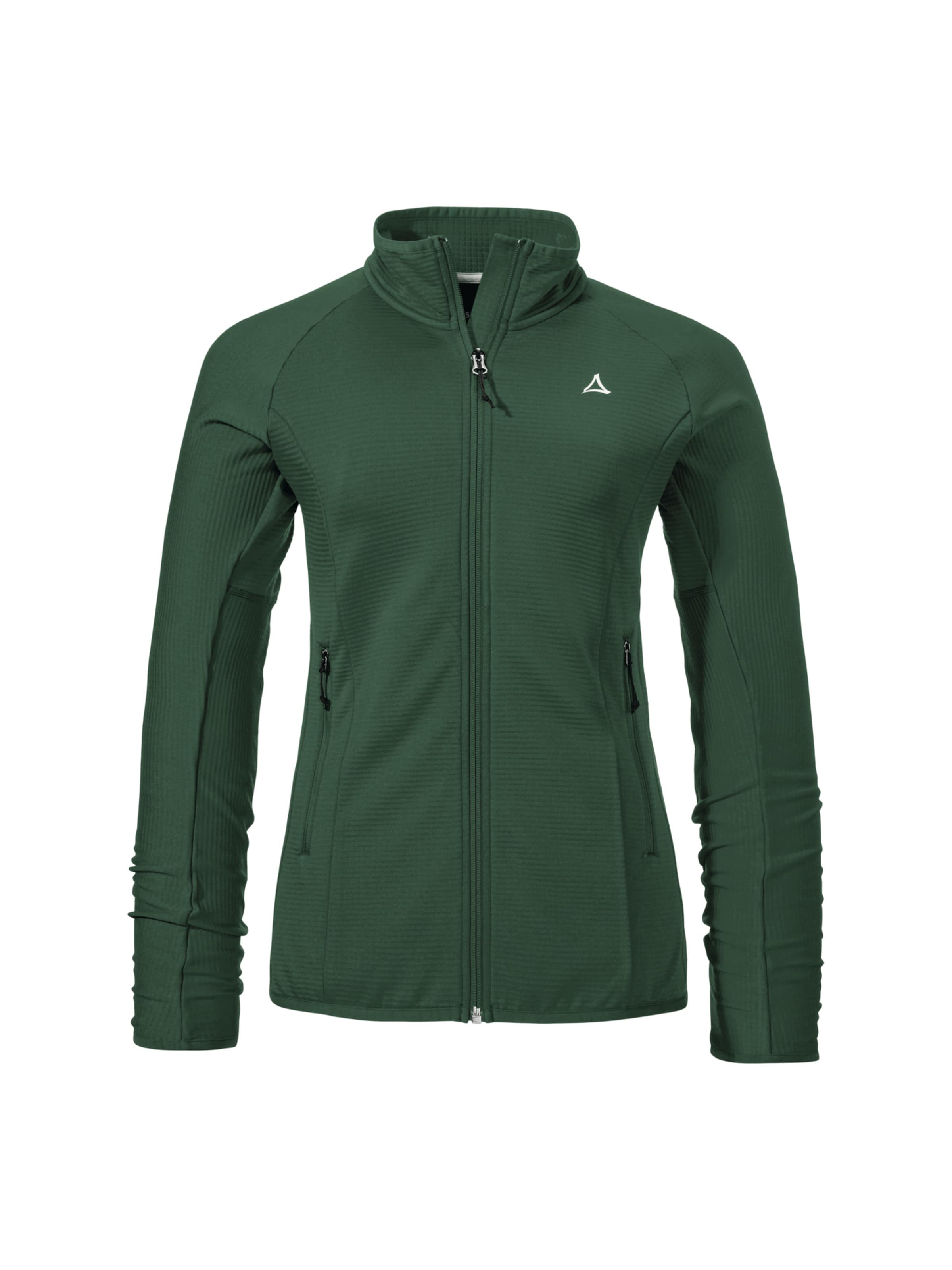 Schöffel Functionele fleece jas 'Style Cascata' in Groen: voorkant