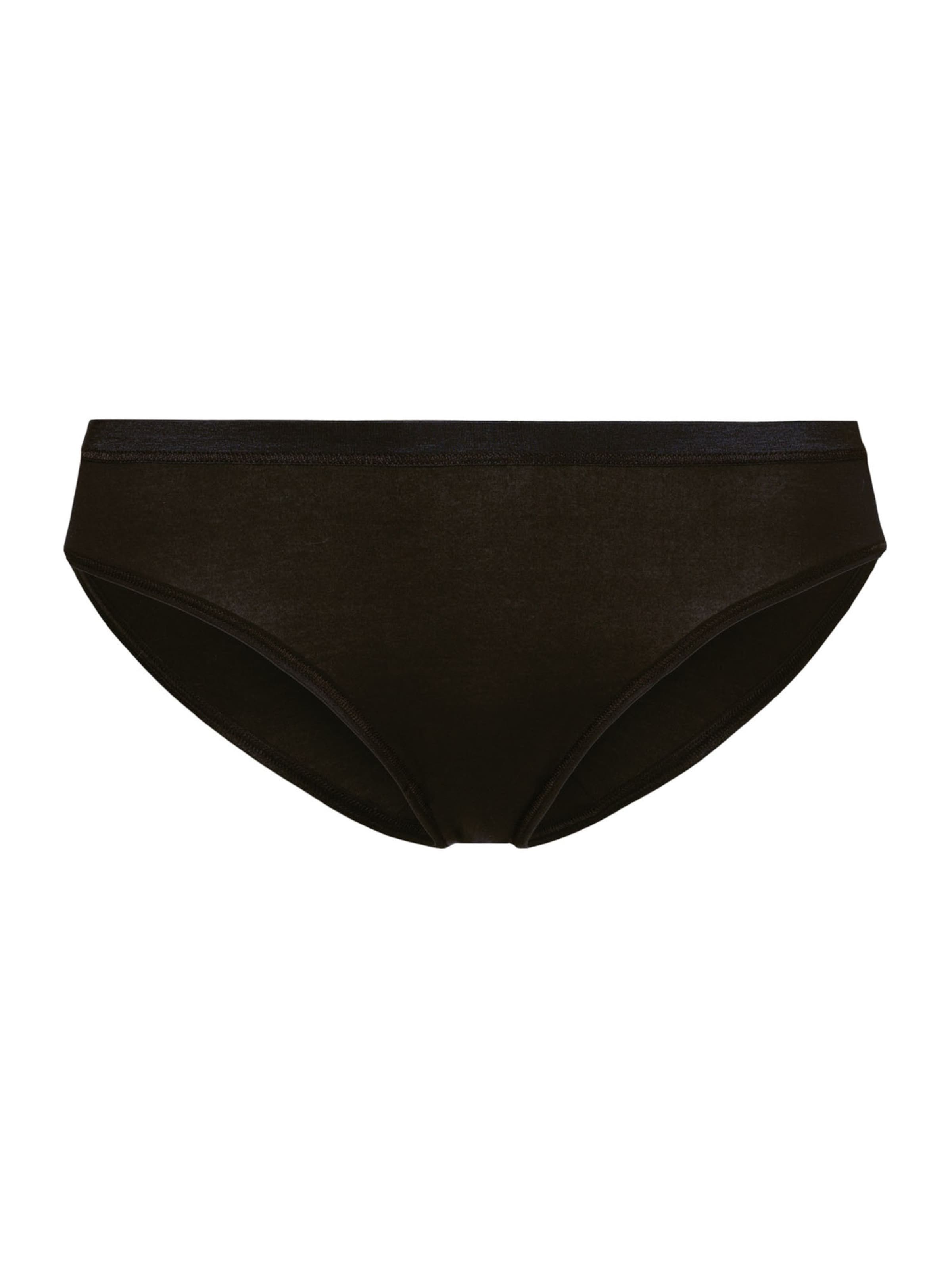 Slip ' Cotton Sensation ' Hanro en noir : devant