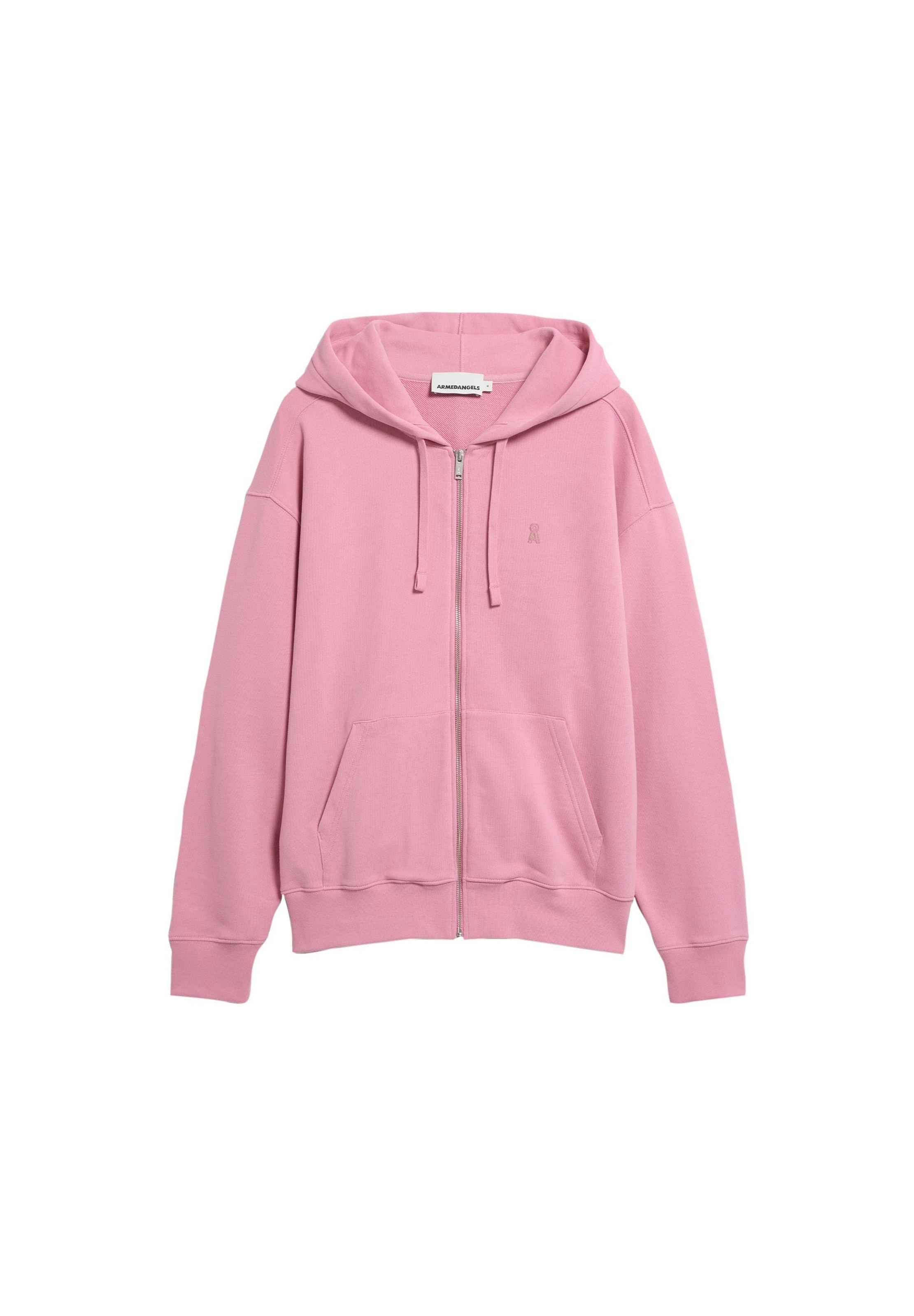 ARMEDANGELS Sweat jacket in Pink: front