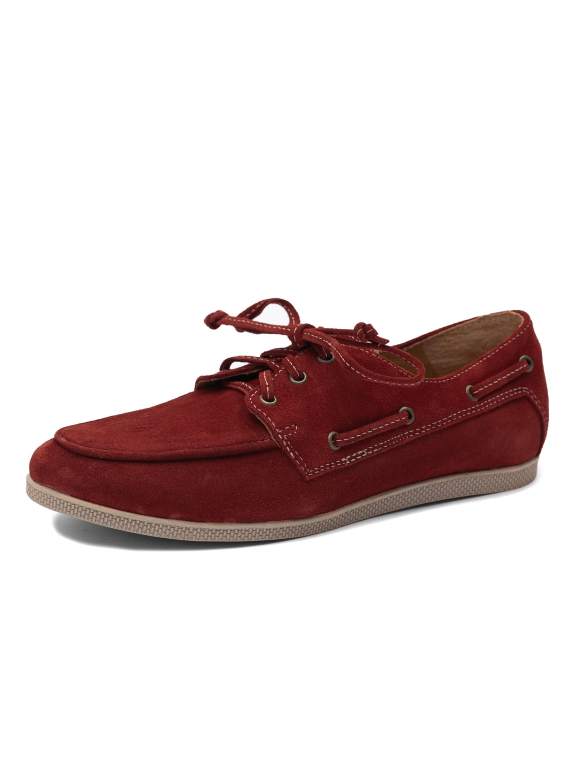 Maciejka Lace-Up Shoes '07799-44/00-1' in Red: front