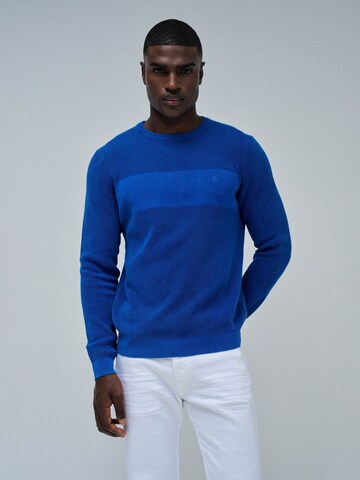 Salsa Jeans Trui in Blauw: voorkant