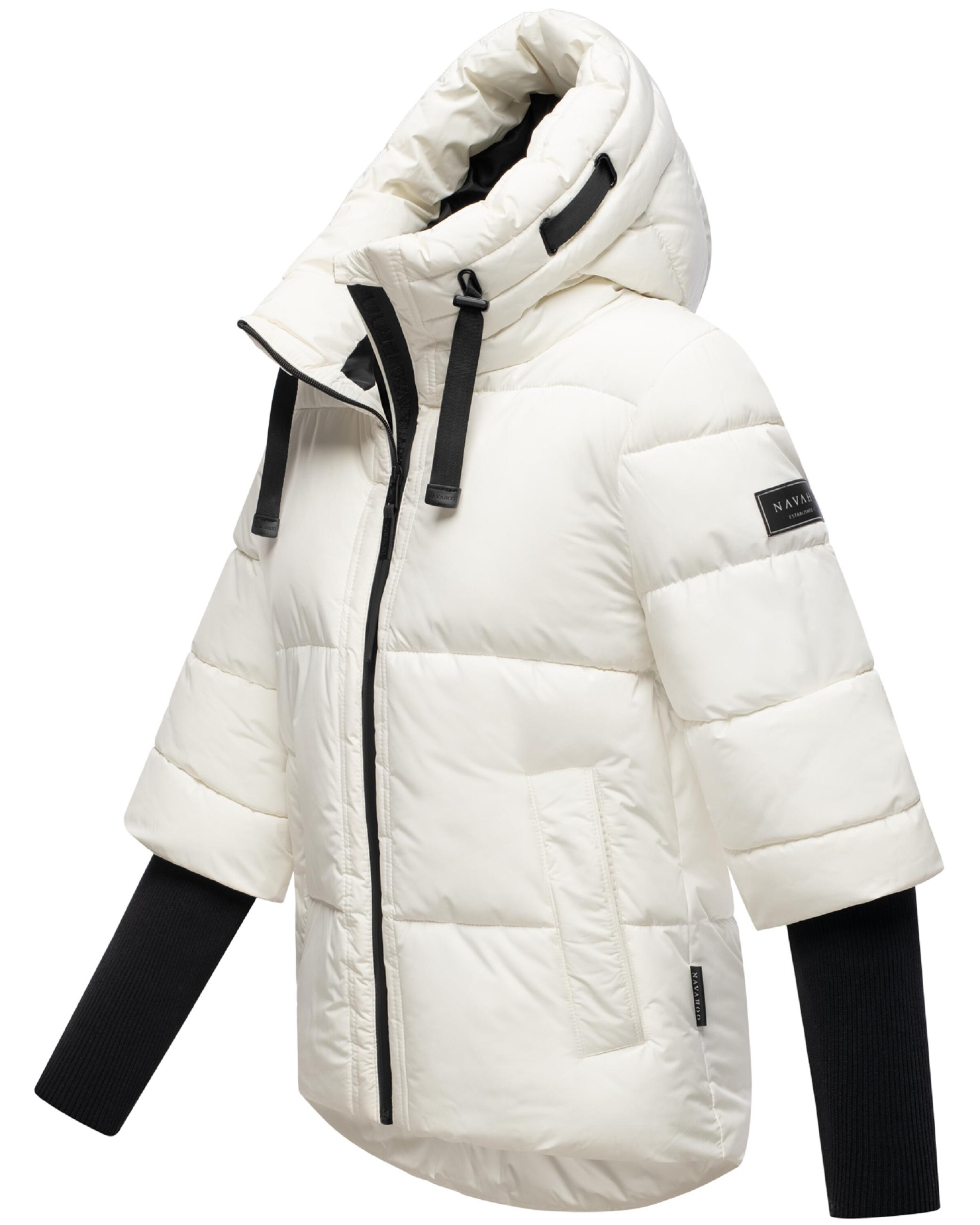 NAVAHOO Winter jacket 'Lotusherz XIV' in White