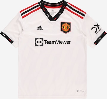 ADIDAS PERFORMANCE Performance Shirt 'Manchester United Away – 2022/23' in White: front