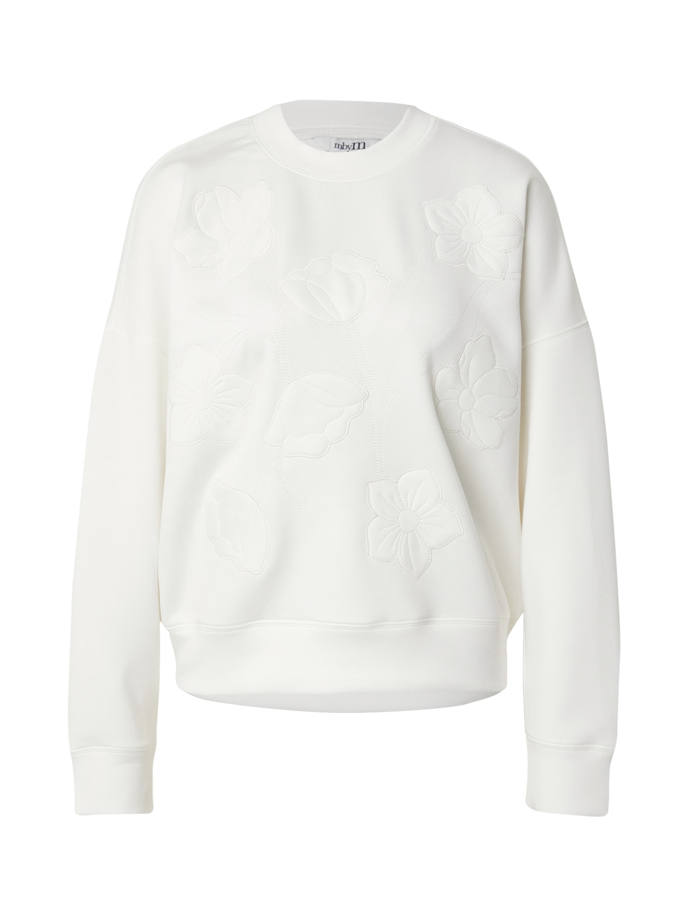 mbym Sweatshirt &#x27;Gill Art-M&#x27; in Wit: voorkant