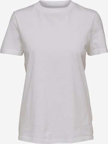 T-shirt SELECTED FEMME en blanc : devant