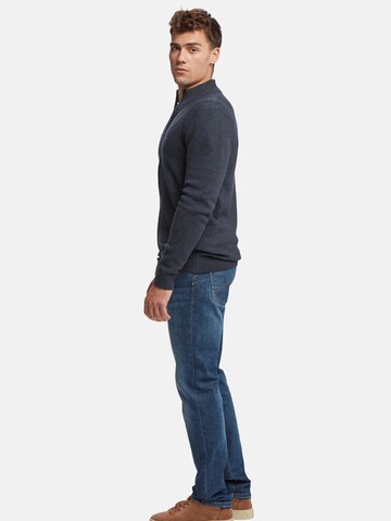 MCS Gebreid vest 'Alfie' in Blauw