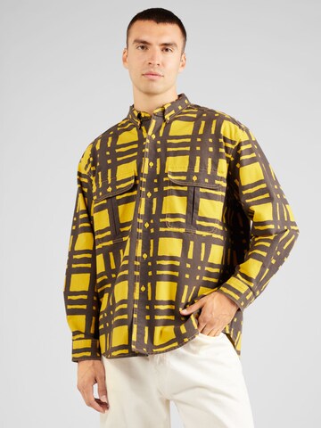 Levi's Skateboarding Comfort fit Overhemd 'Skate L/S Woven' in Geel: voorkant