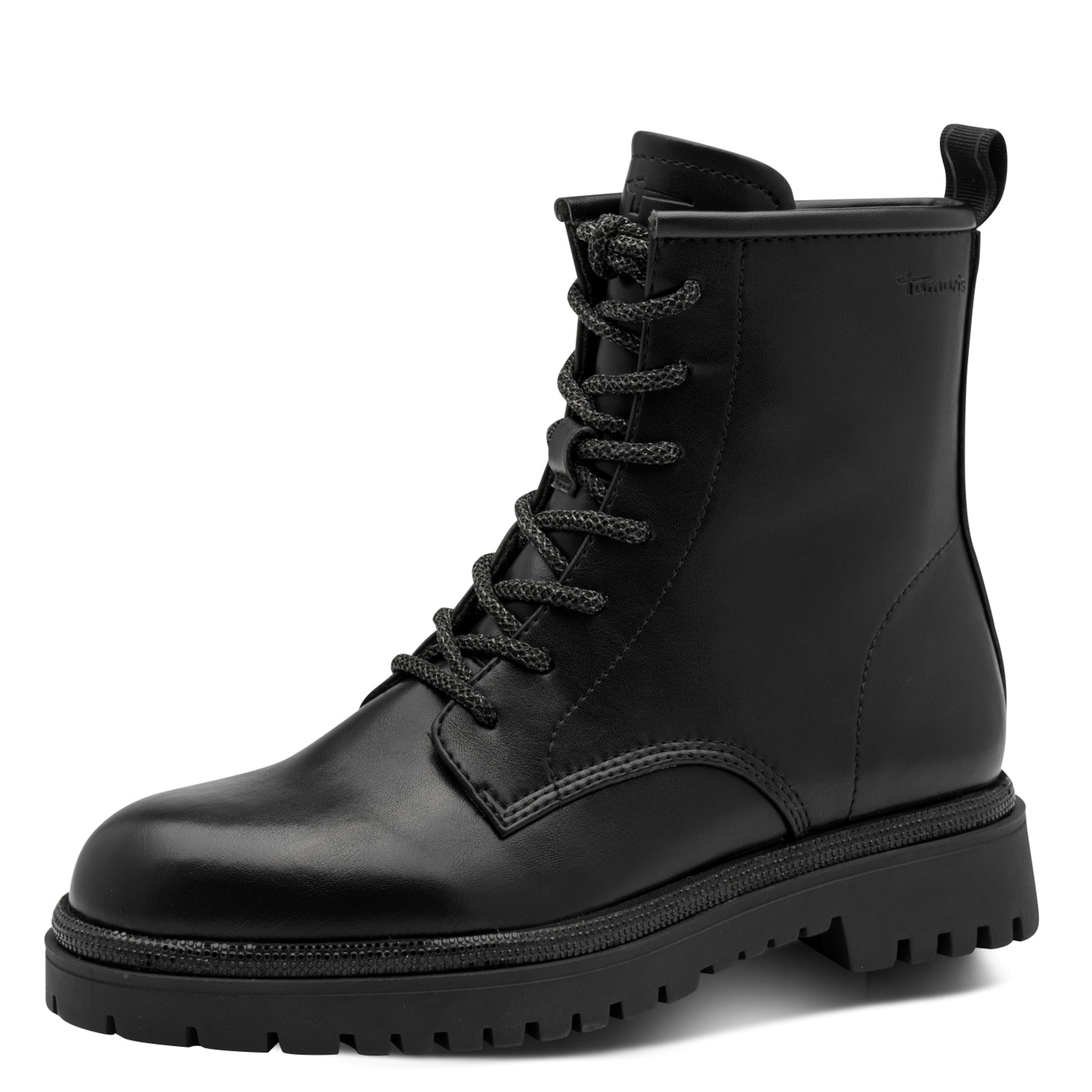 Tamaris Lace-up bootie in Black: front