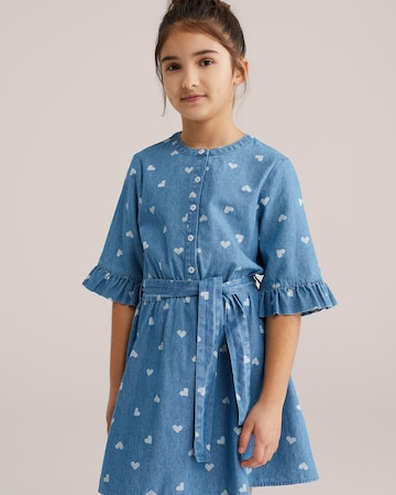 WE Fashion Kleid in Blau: Vorderseite