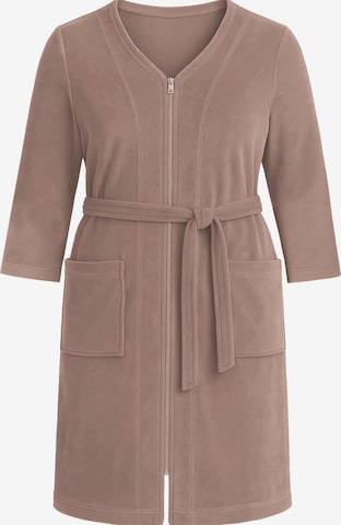 Vivisence Bathrobe long '5011' in Beige: front