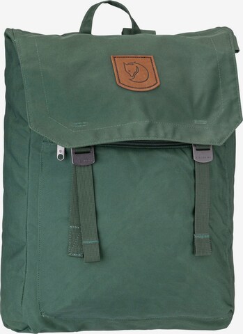 Zaino 'Foldsack No.1' di Fjällräven in verde: frontale