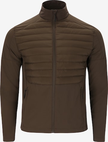 ENDURANCE Athletic Jacket 'Benst' in Brown: front