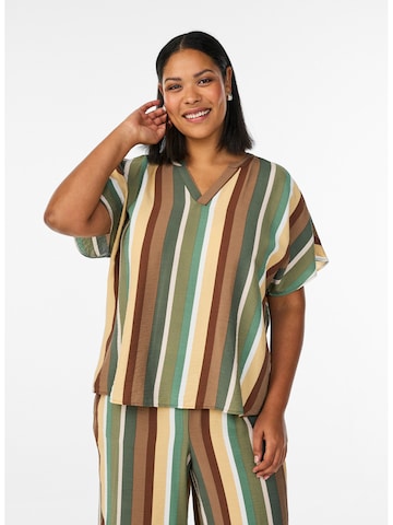 Zizzi - Blusa 'Fina' en marrón