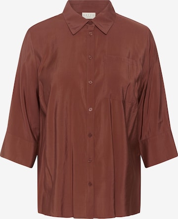 KAFFE CURVE - Blusa em castanho: frente