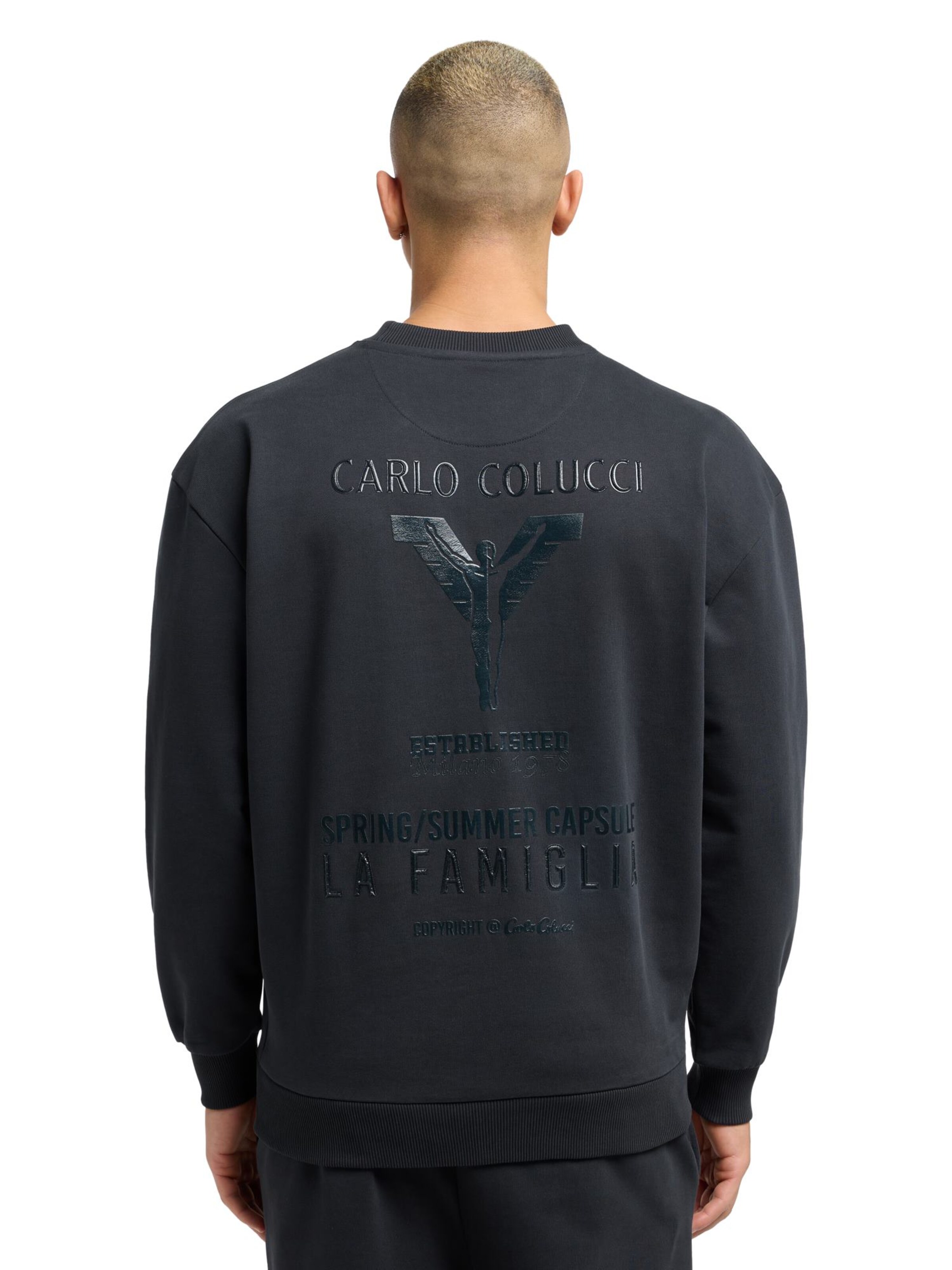 Carlo Colucci Mikina 'D'ottavio' – černá