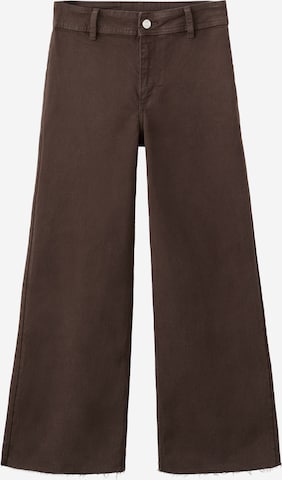 MANGO Wide Leg Farkut 'CATHERIN' värissä ruskea: etupuoli