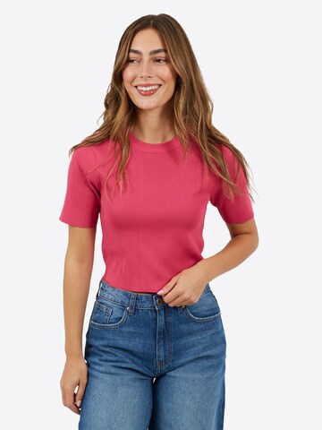 Pull-over BRAVE SOUL en rose : devant