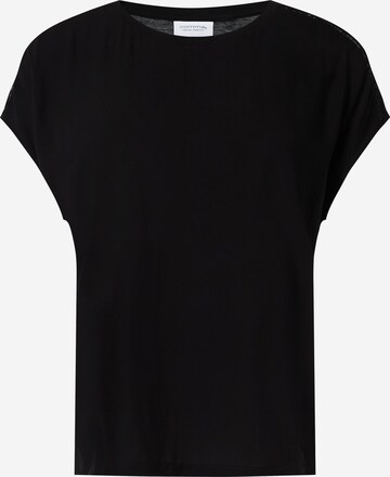 comma casual identity Shirt in Zwart: voorkant