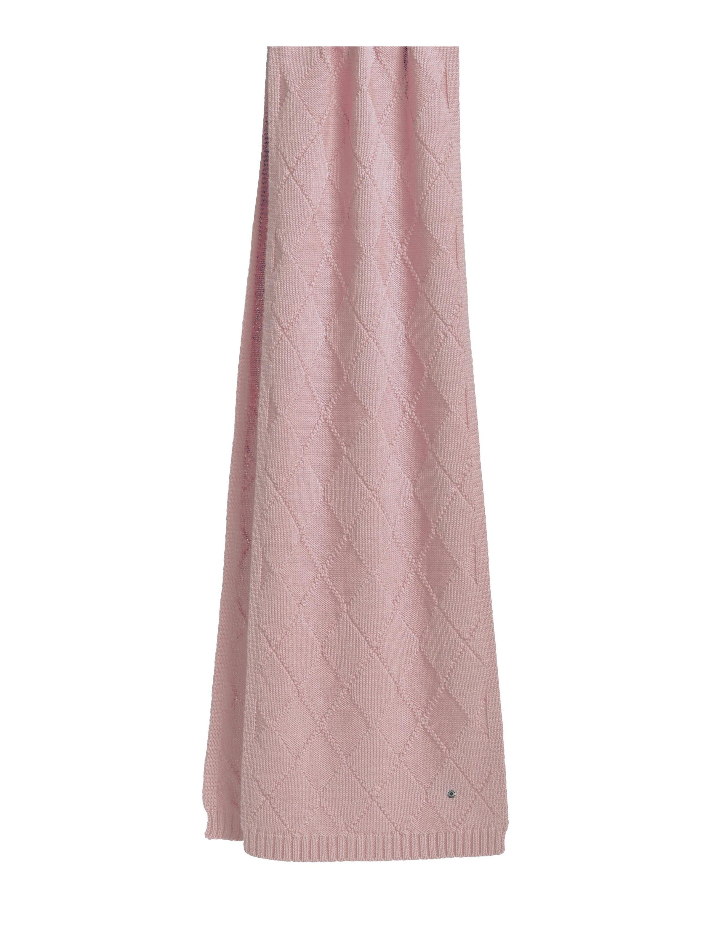 BURLINGTON Schal 'Argyle Accent'‌‌‌‌‌‌ in Pink: Vorderseite
