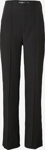 Missguided Pleat-Front Pants in Black: front