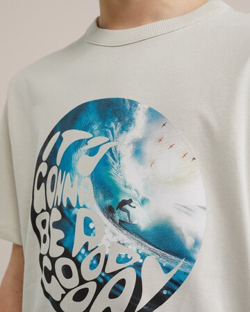 T-Shirt WE Fashion en beige